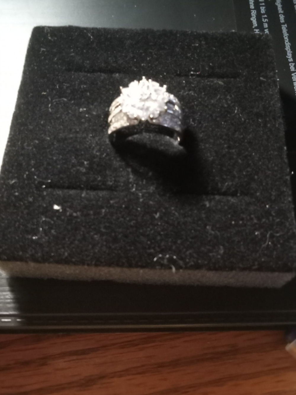 Sparkling White  Cluster Ring - Women Jewelry